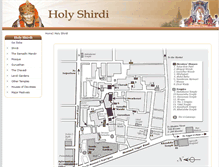 Tablet Screenshot of holyshirdi.saibaba.com